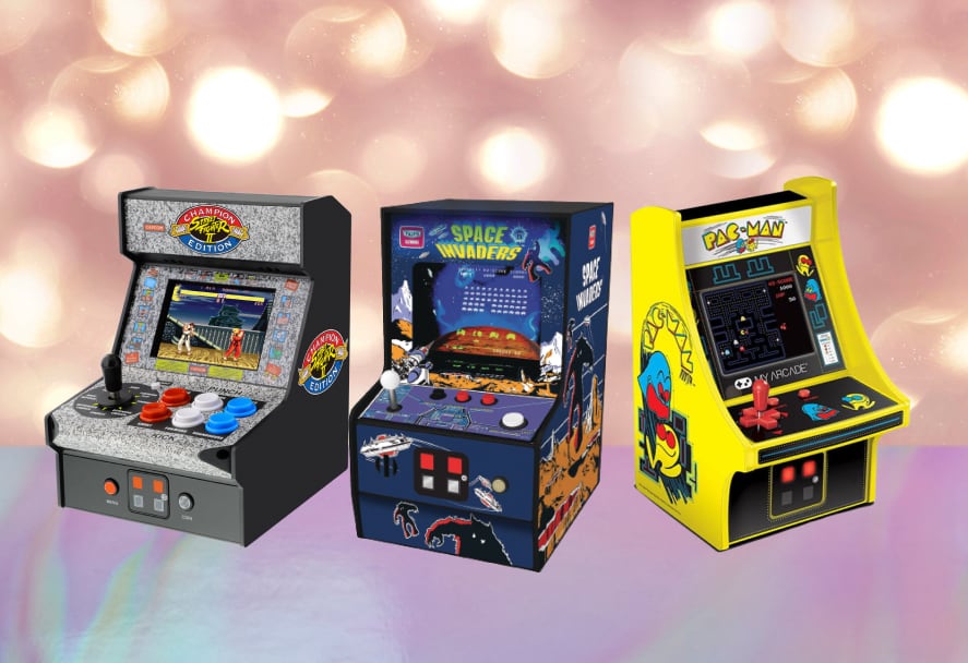Mini retro arcade game machines 
