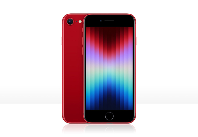 A red iPhone SE