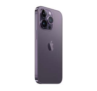 A dark purple iPhone 14 Pro