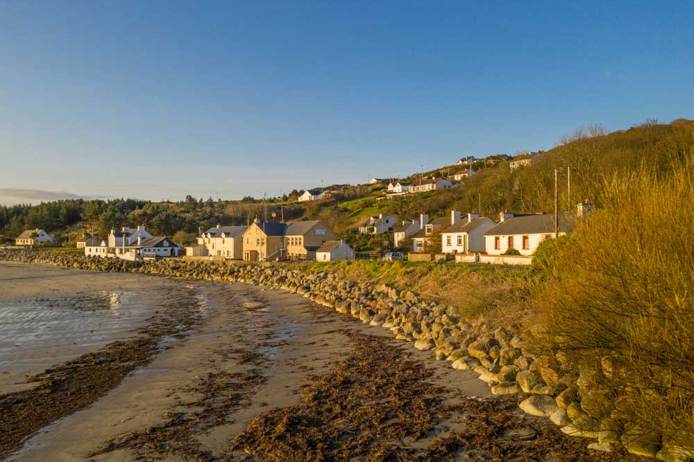 Shoreline and houses