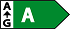 Green EU energy label with a white "A" rating, indicating highest energy efficiency.