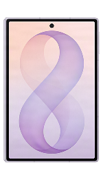 Front view of the Samsung Galaxy Z Fold8 phone opened.