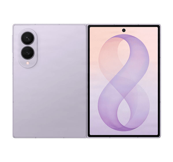 Back view of the Samsung Galaxy Z Fold8 phone fully opened