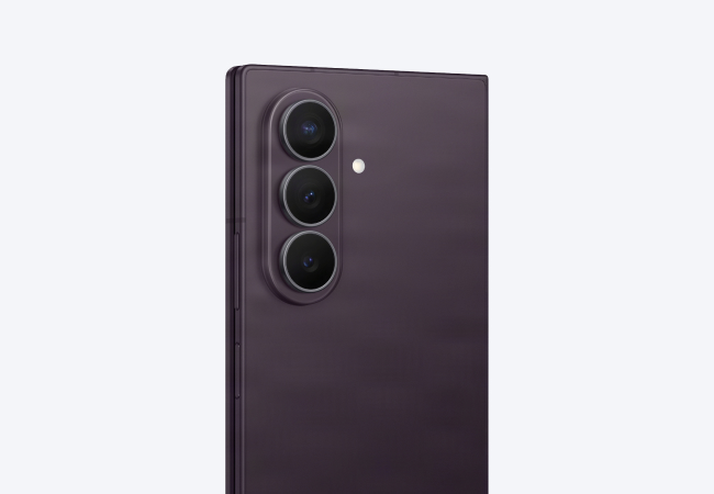 Back view of the top half of a Samsung Galaxy Z Fold8 Ultra phone fully closed