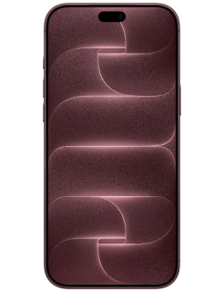 Front view of a burgundy iPhone 18 Pro Max featuring thin bezels, a Dynamic Island at the top, and a deep red textured abstract wallpaper.
