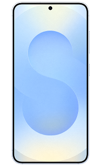 Front view of a Samsung Galaxy S25