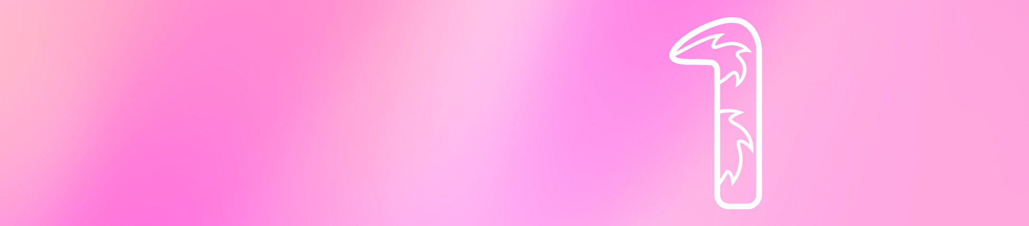 A soft pink and white backdrop with the number one containing the design from the Three logo, highlighted in the middle.