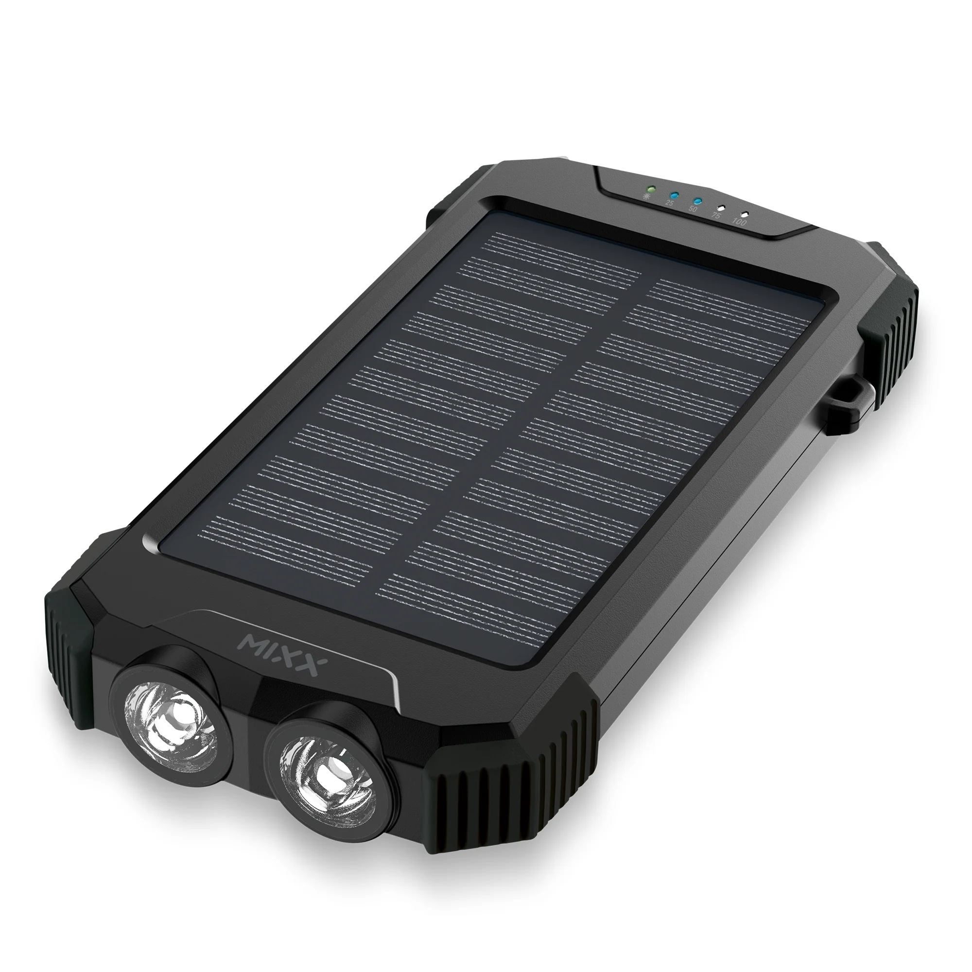 Mixx Solar Powerbank 10k mAh - Black