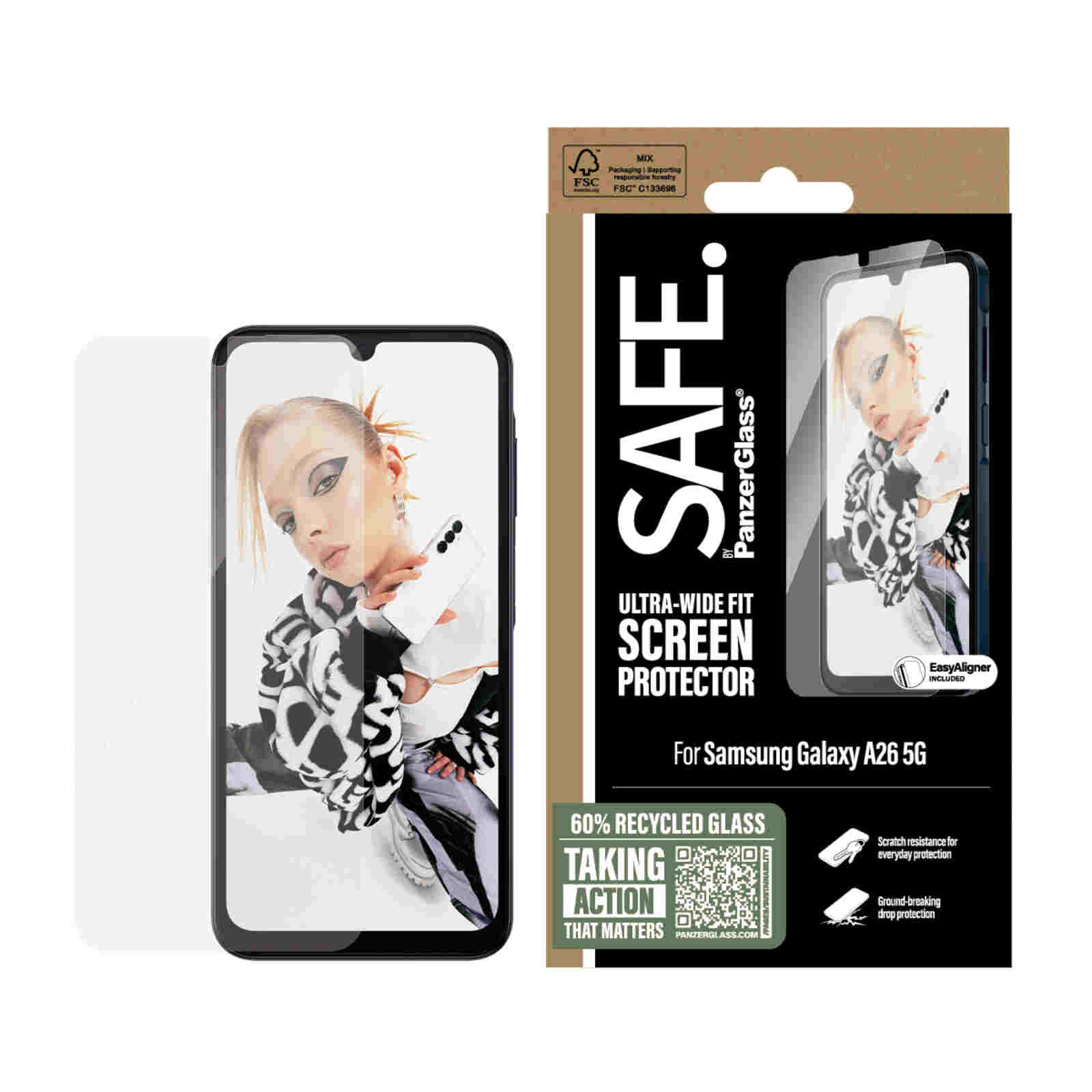 Panzerglass SAFE A26 5G Ultra Wide Fit Clear