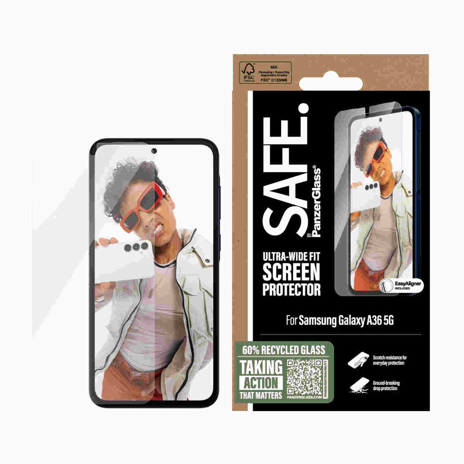 Panzerglass SAFE A36 5G Ultra Wide Fit Clear