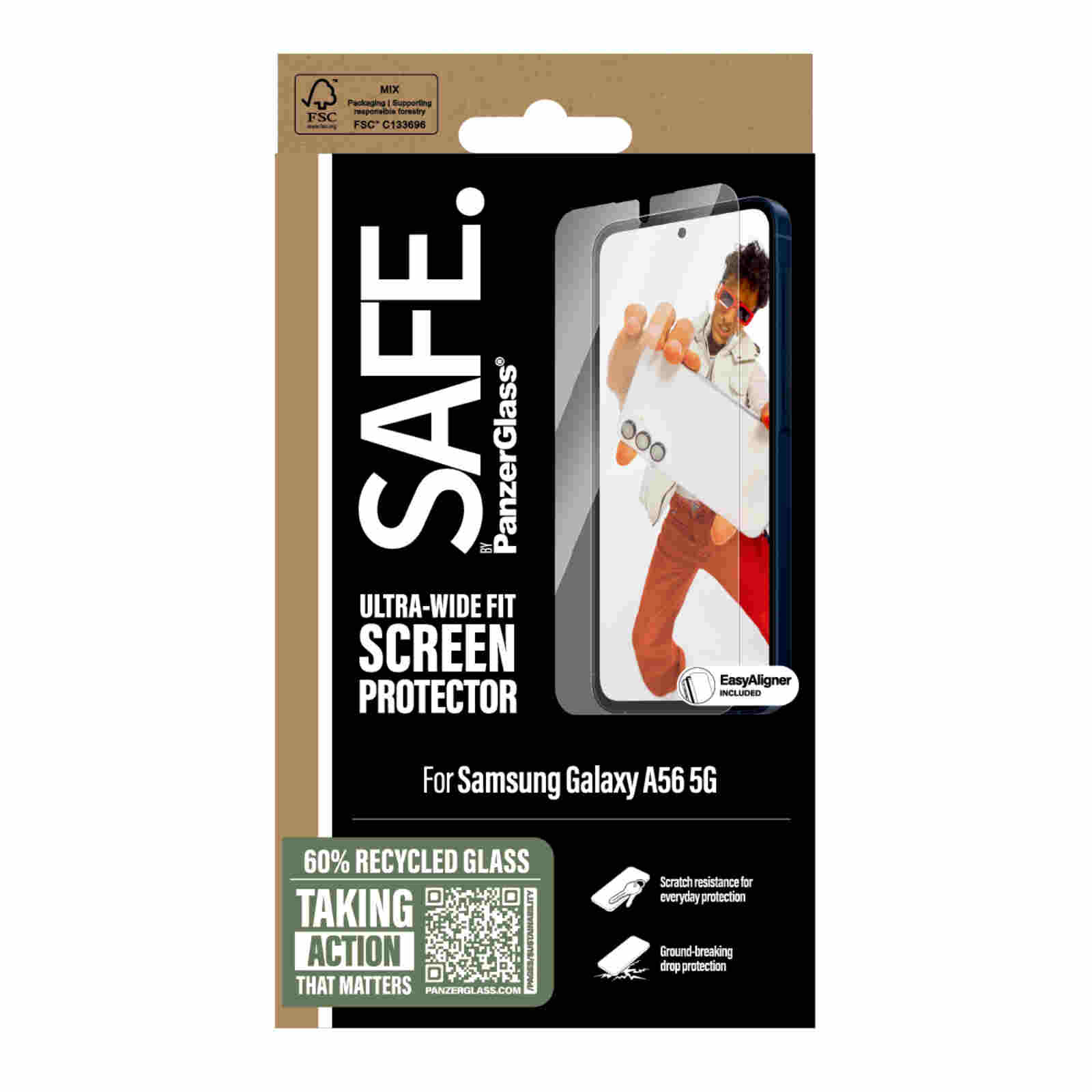 Panzerglass SAFE A56 5G Ultra Wide Fit Clear