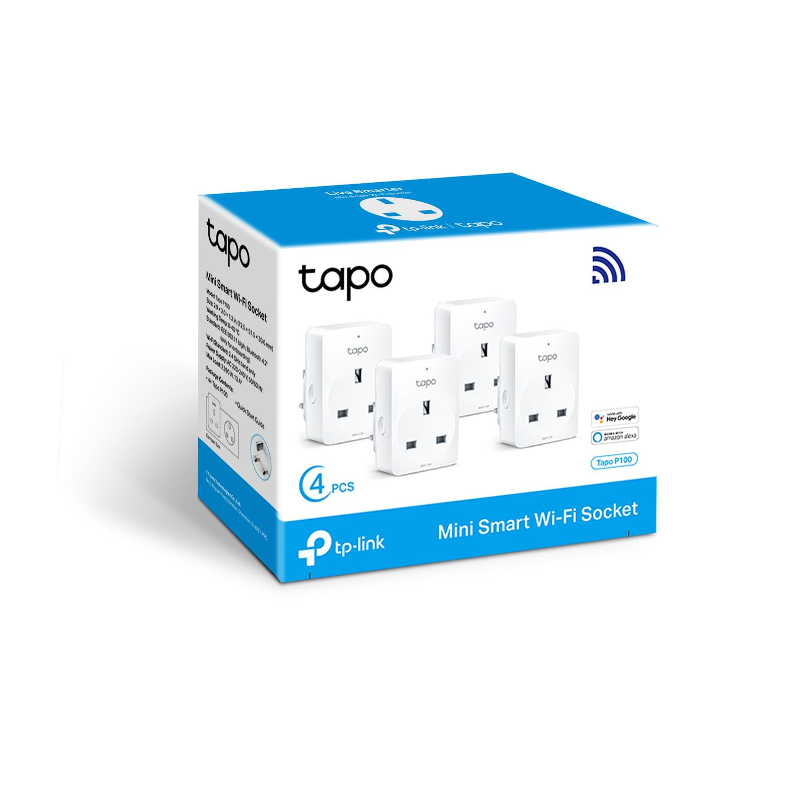 Tapo Mini Wi-Fi Smart Plug 4 pack