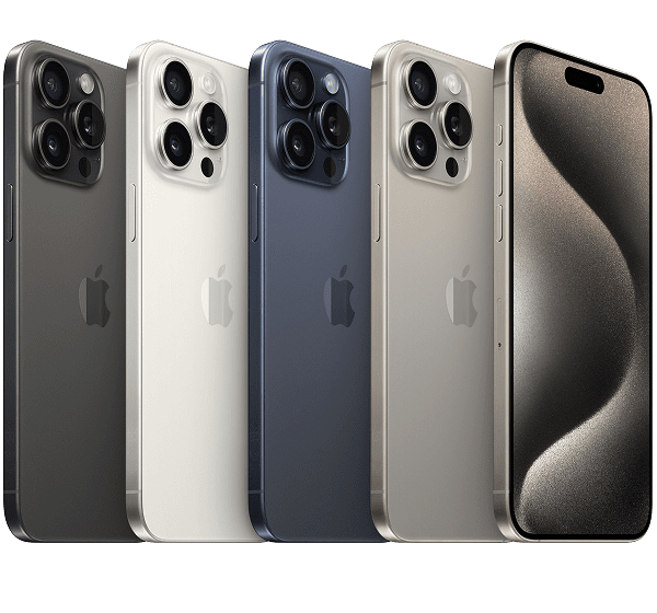A selection of iPhones
